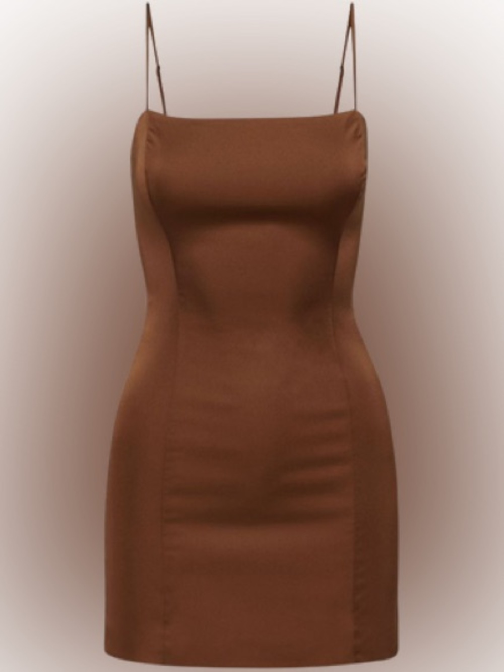✨ NWT ARITZIA | Sunday Best Shimmer Satin Mini Dress Cognac - Size 4
